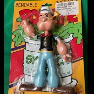 New Popeye retro bendable figure 1993 NJ Croce
Plastic 6” tall nonsmoking